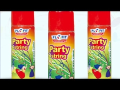 Eco Friendly Không bắt lửa Silly String Spray Bữa tiệc sinh nhật Christmas Crazy Ribbon Spray