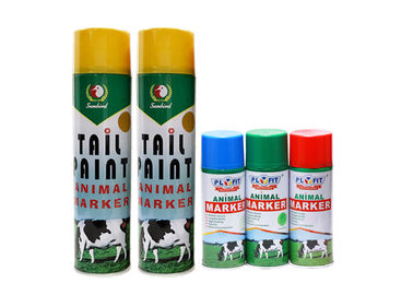 Animal Tail Aerosol Spray Paint No Harm To Skin For Cattle / Sheep / Livestock / Marking
