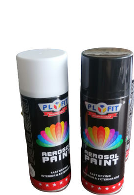 Nhanh khô 65 * 158mm Sơn phun sơn mài đen sơn Aerosol dựa trên nền acrylic