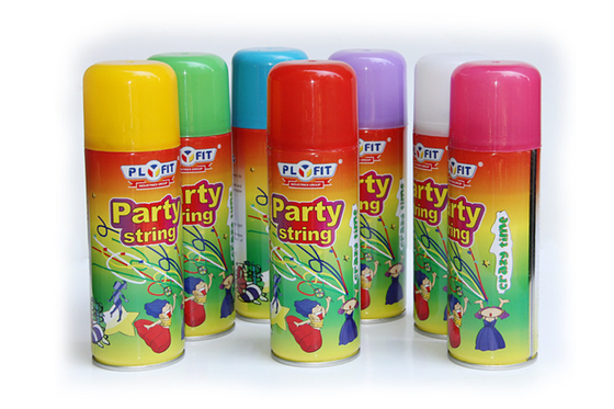 PLYFIT Silly Crazy String Spray Canisters Màu hỗn hợp cho đồ trang trí Giáng sinh
