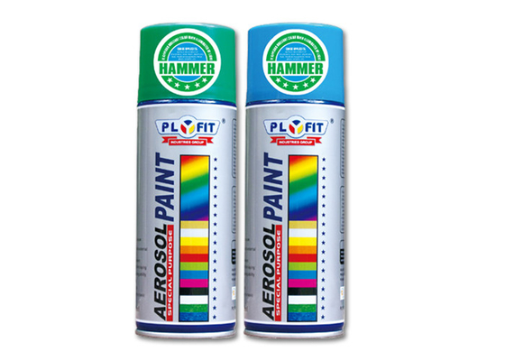 400ml Búa aerosol Kết thúc sơn phun Màu sắc khác nhau Lon thiếc
