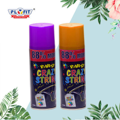 Tiêu chuẩn châu Âu Crazy String Spray Trang trí tiệc Silly String Spray Mẫu miễn phí