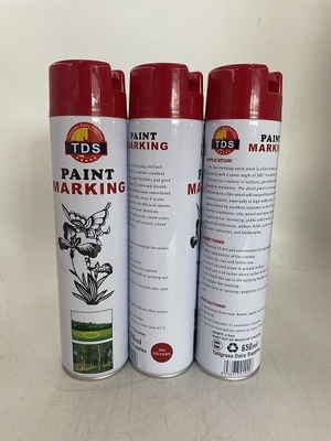 Sơn xịt đánh dấu đường khô nhanh OEM 650ml Độ linh hoạt tốt