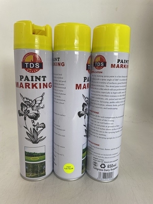 Sơn đánh dấu dòng 650ml tùy chỉnh Không độc hại Nhanh chóng Dring 12 chiếc mỗi thùng