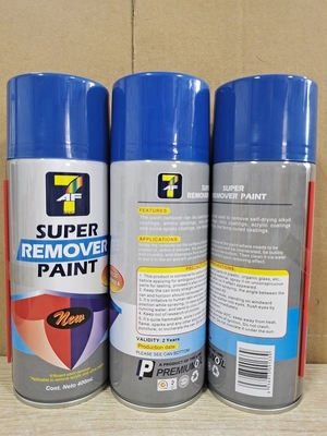 400ml Chất tẩy sơn acrylic aerosol mạnh mẽ Màu trong suốt Nhà sản xuất OEM
