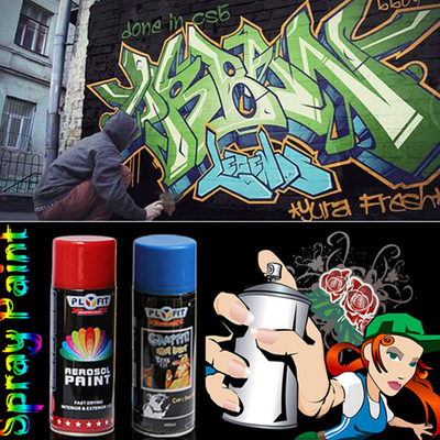Nhanh khô 400ml Graffiti Nghệ thuật Phun đầy màu sắc Sơn Chất lỏng