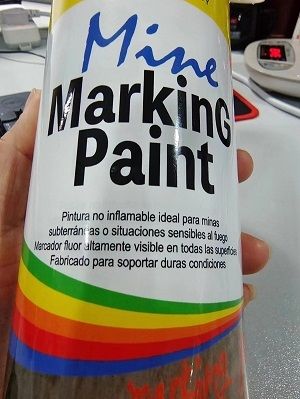 Sơn xịt đánh dấu mỏ không dễ cháy để khảo sát các lĩnh vực và khai thác mỏ dưới lòng đất