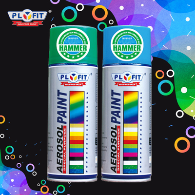 Màu sắc phong phú Sơn Aerosol phun 400ml Chống rỉ sét để trang trí ngoại thất